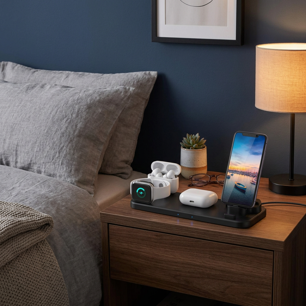 Wireless Charger nightstand lifestyle